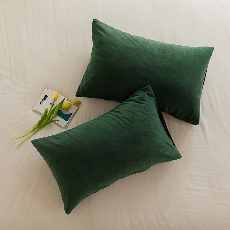 Pillow Cover 20X20 - Soft Velvet Cushion Covers Plaid Pillowcases