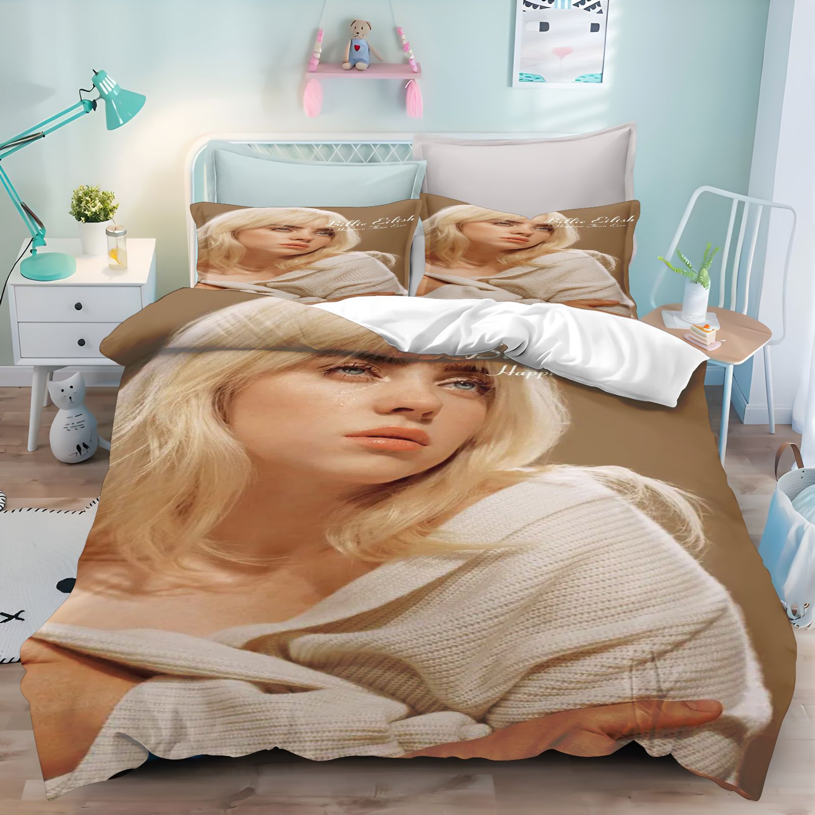 Home Textiles And Decor - Billie Eilish Bedding Set 3D Print