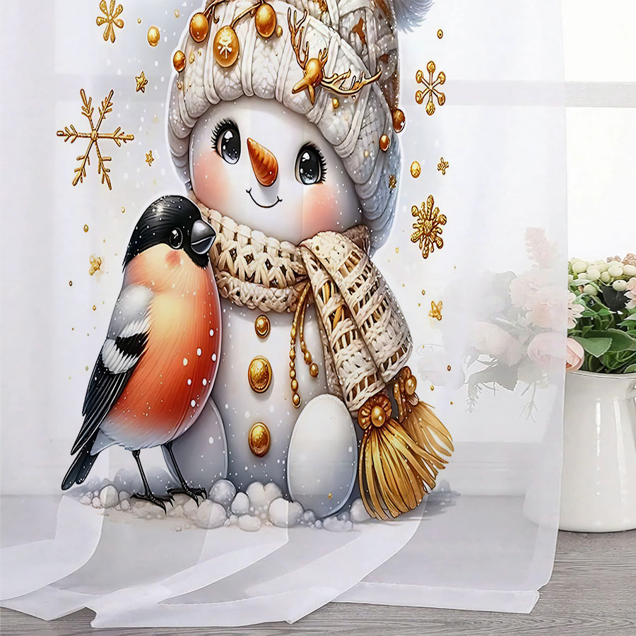 2PCS Digital Print Sheer Curta - Curtain Sheer Voile review and price