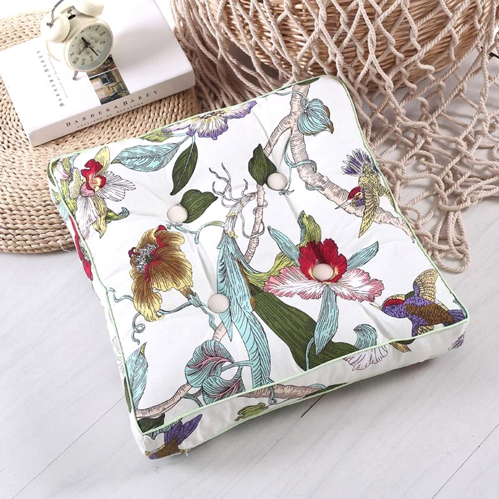 Bird And Floral Pattern Linen  - Linum Home Textiles review and price