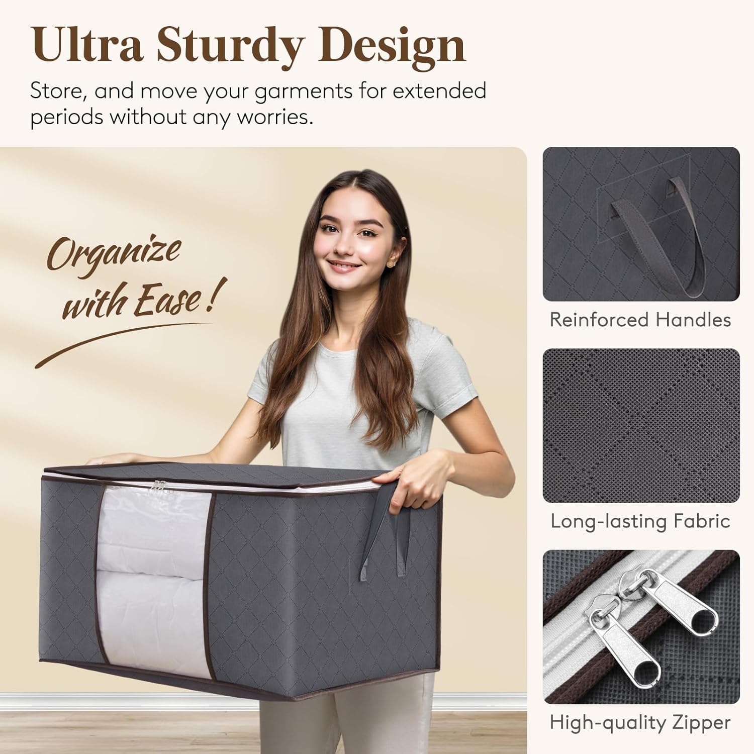 Large Capacity Clothes Storage - Linum Home Textiles review and price