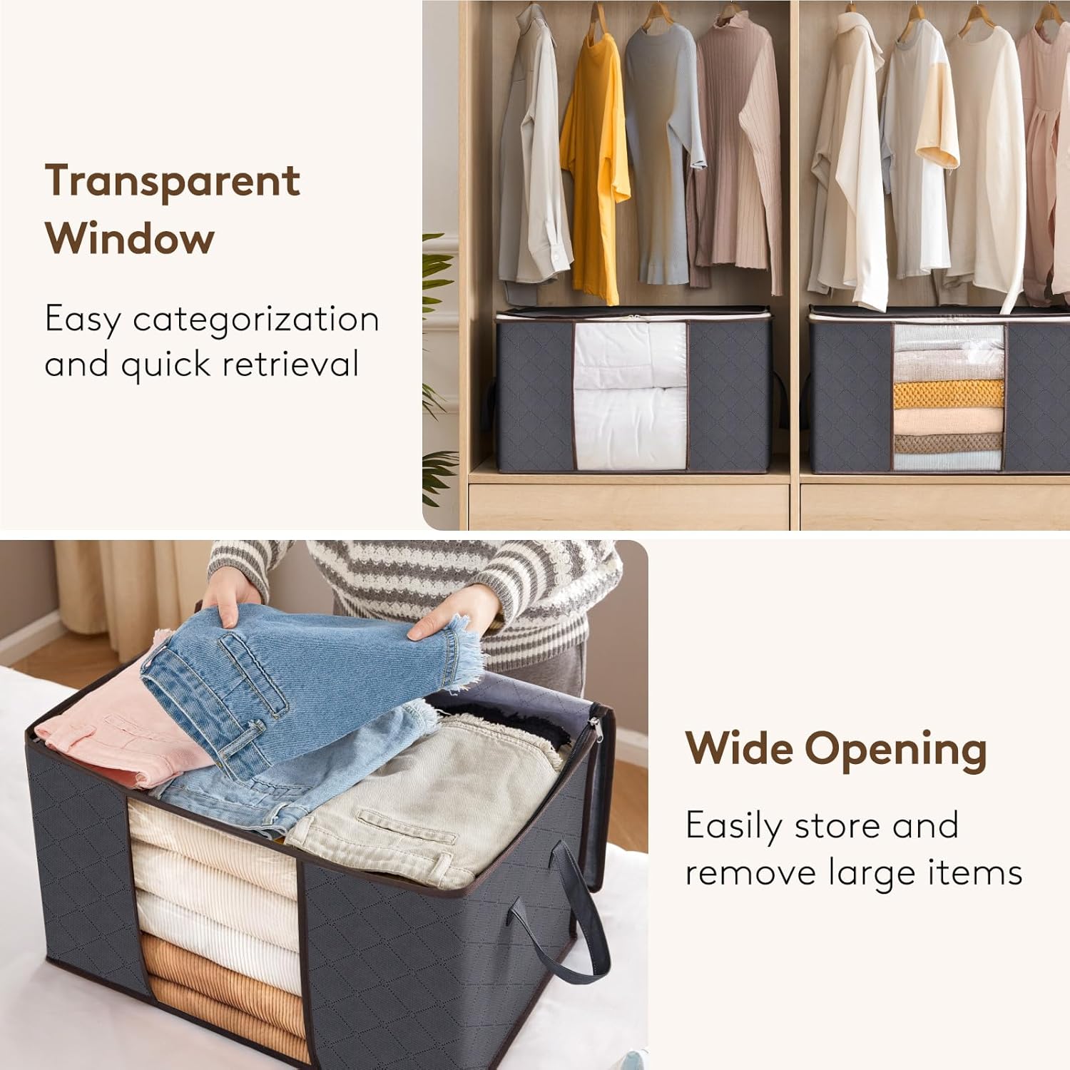 Large Capacity Clothes Storage - Linum Home Textiles review and price
