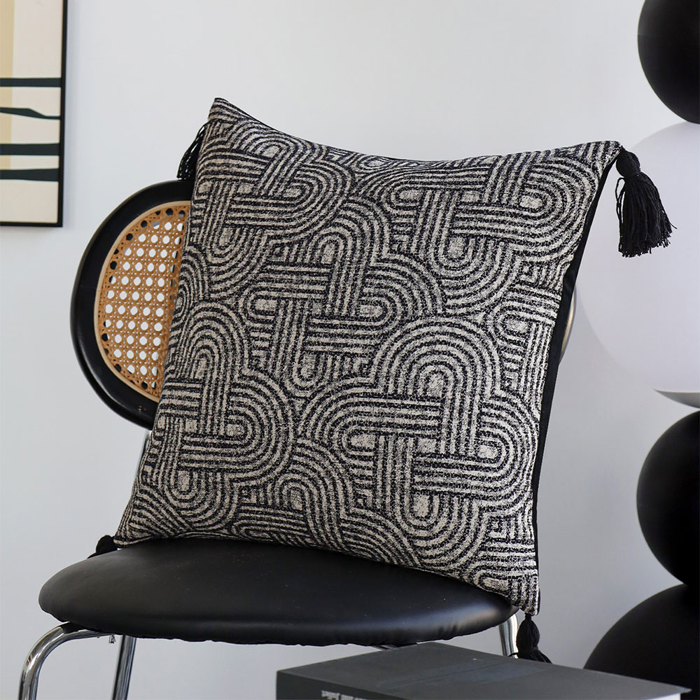 Geometric Tassel Cushion Cover - Pillow Cover 20X20 review and price