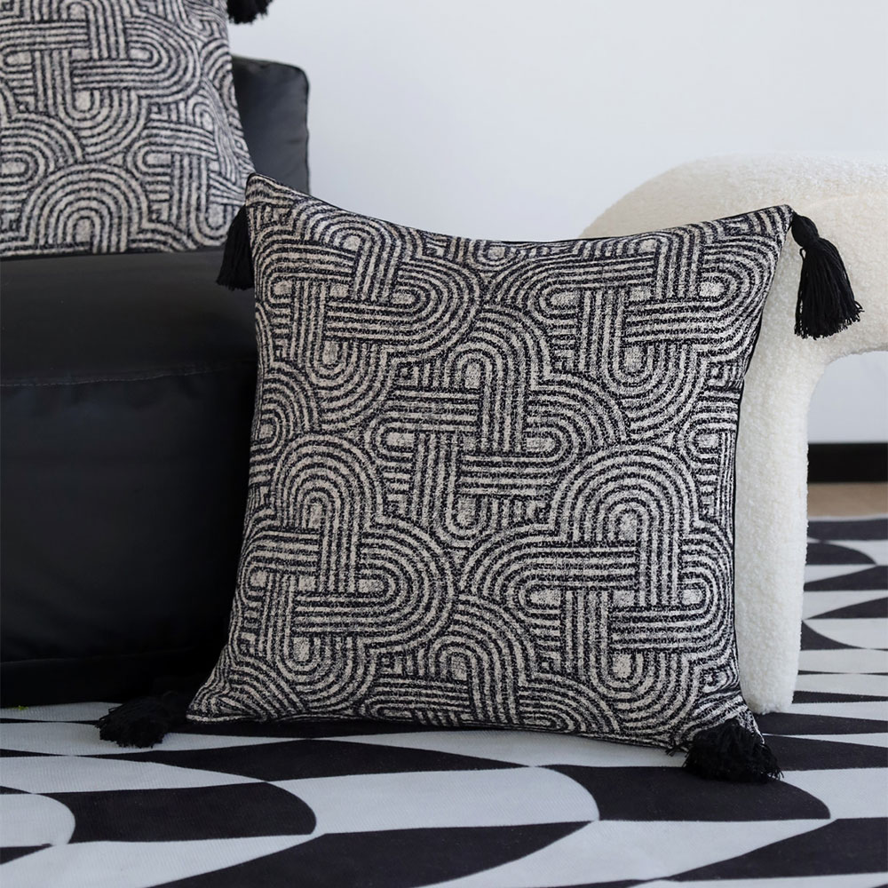 Geometric Tassel Cushion Cover - Pillow Cover 20X20 review and price