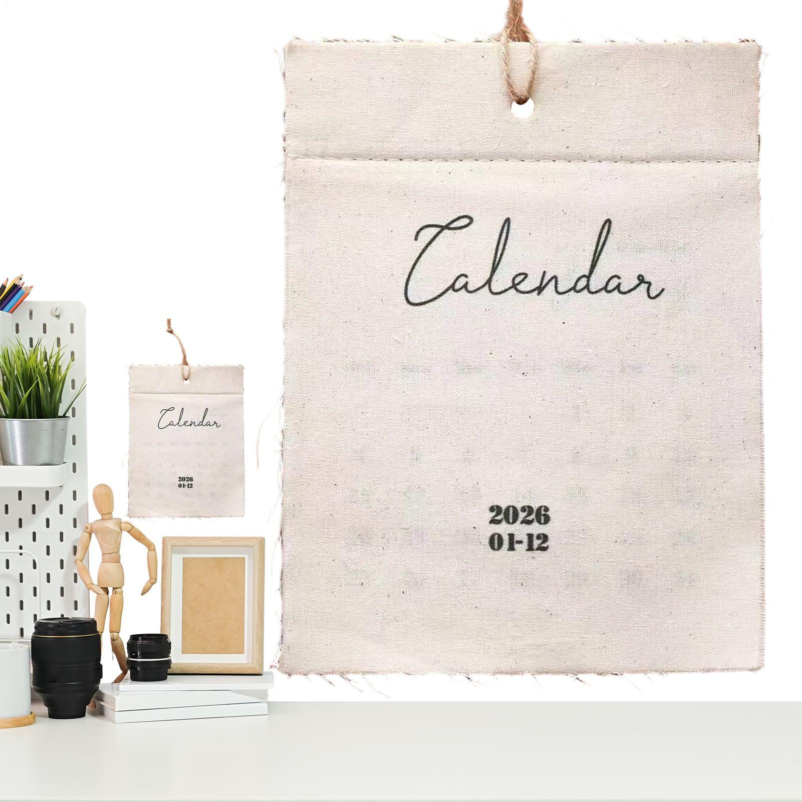 2026 Fabric Wall Calendar 12-M - Home Textiles And Decor review and price