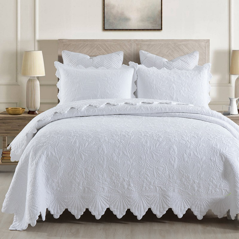 Quilted Cotton Bedspread On Th - Linum Home Textiles review and price