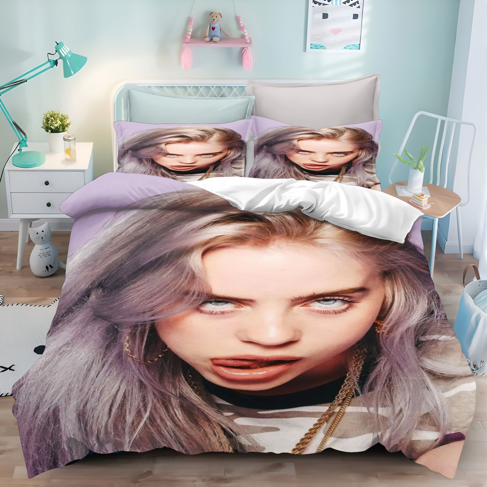 Billie Eilish Bedding Set 3D P - Home Textiles And Decor review and price