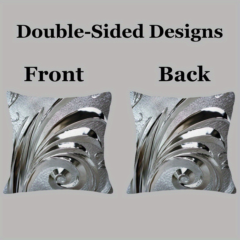 Double Sided Silver Art Deco C - Pillow Cover 20X20 review and price