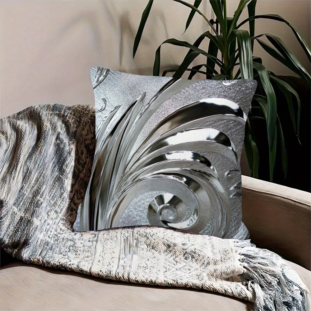 Double Sided Silver Art Deco C - Pillow Cover 20X20 review and price