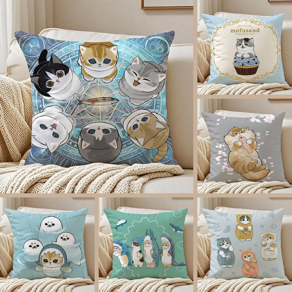 Luxury Cute mofusand cat Pillo - Luxury Home Textiles Usa review and price