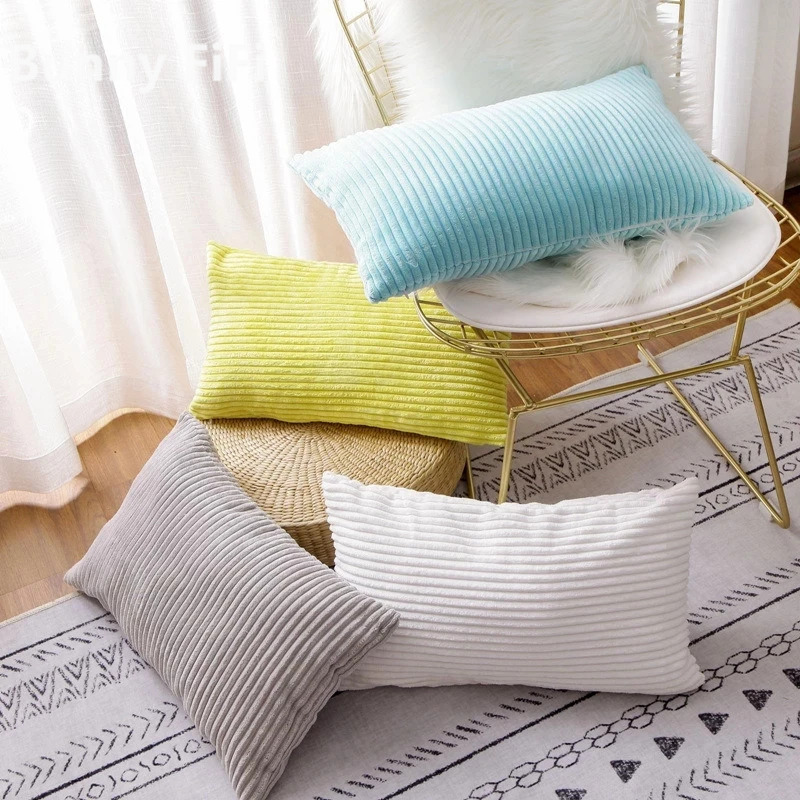 Corduroy Striped Cushion Cover - Pillow Cover 20X20 review and price