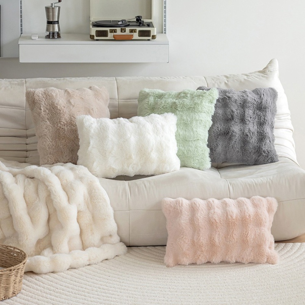 Simple Imitation Rabbit Hair C - Pillow Cover 20X20 review and price